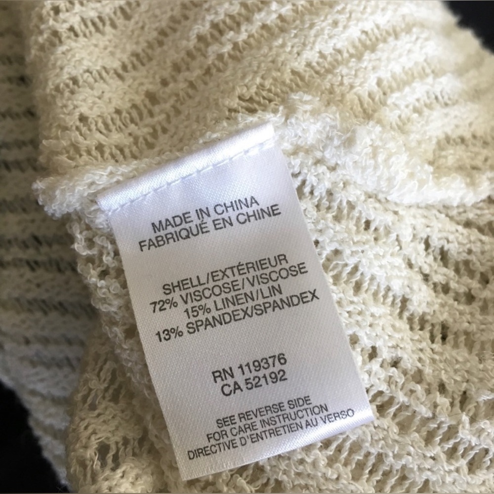 Helmut Lang Layering Open Weave Ivory Sweater S/M - image 6